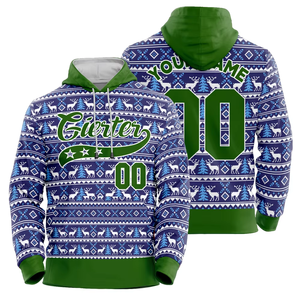 Sudadera con Capucha Navideña para Hombre, Cómoda y Moderna, 100% Poliéster, con Logotipo Personalizado, MOQ Bajo - Product Image 3