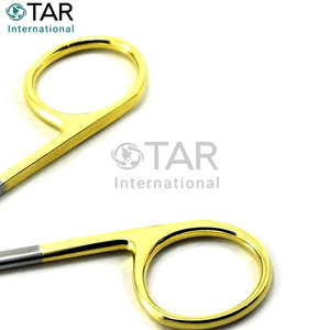 Iris Gum Ciseaux Droit TC 11.5cm Iris Tissu Gomme Ciseaux En Acier Inoxydable Chirurgie Dentaire Médic Instruments Chirurgie - Product Image 5