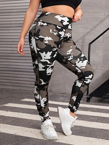 Women's High Quality Elastic Waist Gym Fitness <b>Leggings</b> Top Trending Casual Seamless Design for Summer Sports Solid Colors - Product Image 3