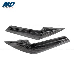 Canards de parachoques delantero de fibra de carbono estilo Modycar para 2017-2021 Nissan GTR R35 EBA - Product Image 1