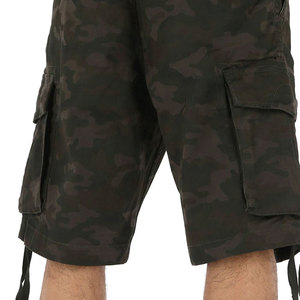 Shorts d'été personnalisés pour hommes en toile respirante, service OEM, 100 % coton, motif uni, taille élastique, décontracté - Product Image 6