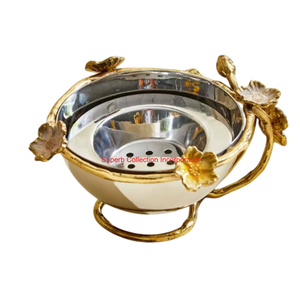 Laiton fabriqué à la main pour brûleur d'oud Lotus Design et porte-encens de brûleur Bakhoor en acier inoxydable pour les occasions religieuses - Product Image 1