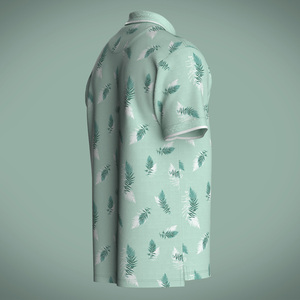 Polo de botón de alto estiramiento personalizado de nuevo fabricante, camisetas de polo de golf con impresión de sublimación transpirable para hombre - Product Image 3