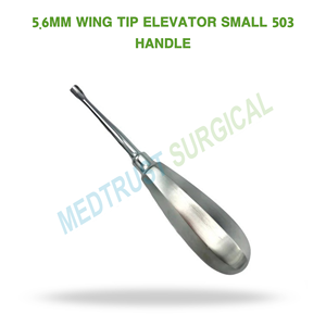Elevador Dental Quirúrgico Pequeño de 5.6mm con Punta de Ala 503 para Extracción de Dientes y Elevación de Raíces - Product Image 2