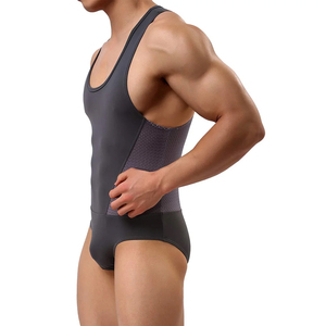 OEM Athletic Blank Gym Training Hommes Stringer Running Singlet Débardeur Personnalisé Coton Respirant Sport Wear Wrestling Singlets - Product Image 4