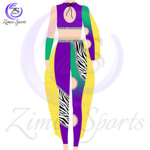 ผ้ายืดหยุ่นสูงน้ำหนักเบายืดหยุ่นและพาเหรดพร้อมจำหน่ายชุดเครื่องแบบพิมพ์โลโก้ของตัวเองโดย zimvi Sports - Product Image 3