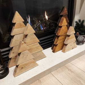 ARBRE DE NOËL SIMILAIRE DÉCORATION ÉCOLOGIQUE CADEAU FAIT MAIN Arbre en bois ornemental fabriqué en cerisier un arbre pour toute saison - Product Image 5