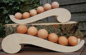 ชั้นวางไข่ไม้สไตล์วินเทจสำหรับบ้านแบบดั้งเดิมเพิ่มสัมผัสบ้านไร่แท้ให้กับการตกแต่งภายในห้องครัวแบบชนบท - Product Image 5