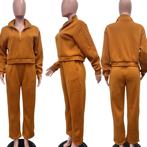 Conjunto Deportivo de Dos Piezas con Cierre y Cuello en V, Informal, de Alta Calidad, Elegante, Cómodo y Moderno - Product Image 6