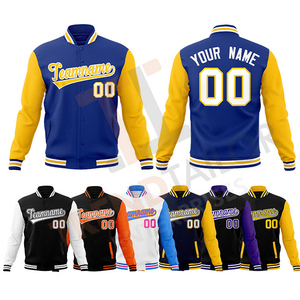 Veste universitaire OEM Logo personnalisé Broderie sur les manches Homme Grande taille Vintage Baseball Letterman - Product Image 4