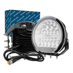 9 ''Vòng LED off-road Đèn pha 150W 15000lm + 5W Trắng DRL + 5W cam SOS ánh sáng 12V 24V IP67 6000K e-mark đã được phê duyệt- - Product Image 1