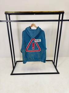 เสื้อฮู้ดดี้สตรีทแวร์สไตล์วินเทจสำหรับผู้ชาย คุณภาพสูง ปักลาย 100% ผ้าฝ้ายเนื้อหนัก ซักย้อมสีแบบแอซิดวอช แบบสั่งทำพิเศษ - Product Image 2