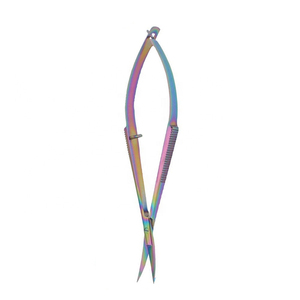 Micro ciseaux faits à la main en acier inoxydable de qualité médicale Action de ressort Broderie Couture Beauté Art Artisanat Lame tranchante - Product Image 1