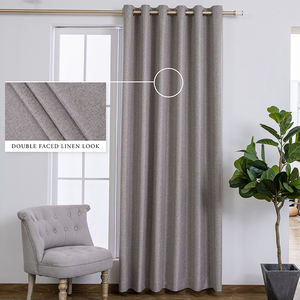 Usine directe 100% polyester tissu de rideau isolé thermiquement 100% occultant motif teint uni stratification TPU tissé/tricoté chaîne - Product Image 3