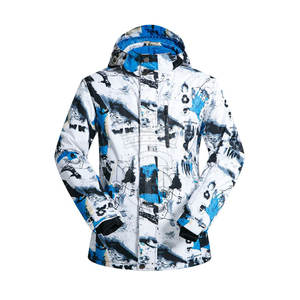 Veste de ski multi-poches pour hommes avec capuche Design personnalisé Rangement à glissière respirant pour équipement et téléphone - Product Image 1