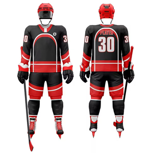 Diseño de precio al por mayor 100% poliéster desgaste del equipo transpirable campo hockey Jersey y pantalones cortos conjuntos con etiqueta privada - Product Image 1