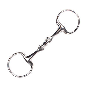 Mèche à œuf à double articulation Embouchure lisse polie Mèches à cheval pour l'équitation Instruments vétérinaires et botte de cheval - Product Image 2
