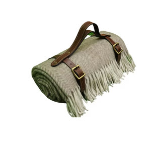 Recién llegado del fabricante indio Manta tejida de espiga de lana suave con diseño único - Product Image 3