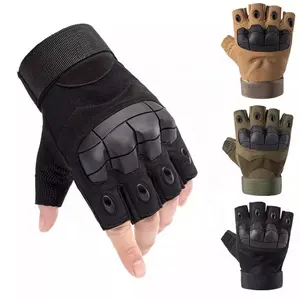 Hard Knuckle Half Finger Outdoor Sport Protective Hunting Workout Shooting Fight Climbing Tactical Gloves