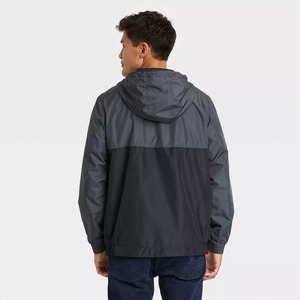 Custom Men's High Quality Canvas <b>Windbreaker</b> Jackets Waterproof Breathable Windproof Reversible Winter Casual Coat - Product Image 2