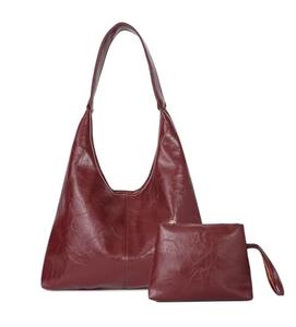 Look simple et chic sac Hobo en cuir véritable grand sac à main usage quotidien pour le travail de voyage bandoulière confortable - Product Image 2