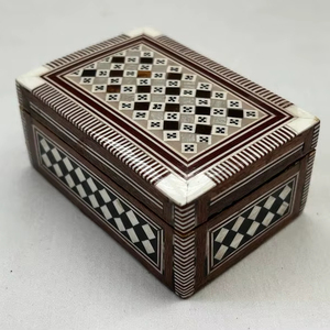 Premium Handmade Modern Luxury Wooden Mother Pearl Inlay <b>Floral</b> Pattern Customizable Jewelry <b>Box</b> <b>Storage</b> Organizer Accessories - Product Image 1