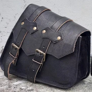 Bolsa de viaje grande deportiva Vintage Unisex hecha a mano, logotipo personalizado, cuero genuino, sillín de motocicleta, equipaje lateral de moda - Product Image 1