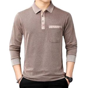 เสื้อเชิ้ตผู้ชายสไตล์ลำลองธุรกิจ ระบายอากาศได้ดี เป็นมิตรกับสิ่งแวดล้อม สำหรับฤดูใบไม้ผลิและฤดูใบไม้ร่วง ดีไซน์ใหม่ ปกตั้ง กระดุมติด กระเป๋า  สตรีทแวร์ แฟชั่น สำหรับใส่ทำงาน - Product Image 4