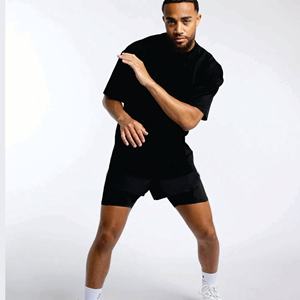 Confortable coupe ajustée hommes T-Shirt col rond tenue décontracté hommes Stock T-Shirt couleur unie hommes coton T-Shirt doux au toucher à manches courtes - Product Image 2