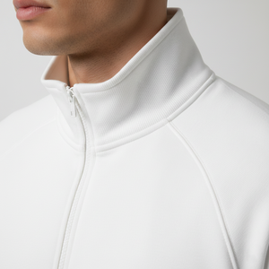 Chándal de Algodón Interlock de Primera Calidad para Hombre, Colores Personalizados, Cuello Estructurado, Cierre con Cordón, Lavado Ácido Vintage de Lujo - Product Image 4