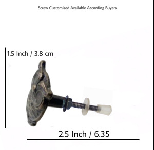 Chouette moderne en laiton antique en fonte, tiroir, porte d'armoire, boutons pour armoire, commode, chambre, salle de bain, salon, cuisine - Product Image 3