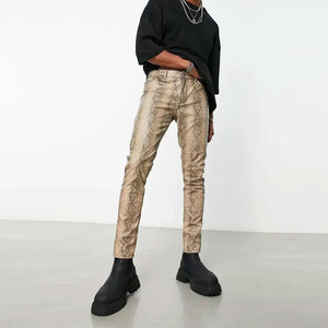 Fabricant pakistanais de qualité supérieure Pantalons en cuir pour hommes Street Wear Nouveau design Meilleure arrivée Pantalons en cuir pour hommes de grande taille - Product Image 3