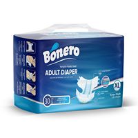 Pañales Desechables para Adultos BONERO, Paquete de 30 Unidades, Talla Grande, Algodón, Prevención de Fugas 3D, Superficie Seca, Certificación ISO, Turquía