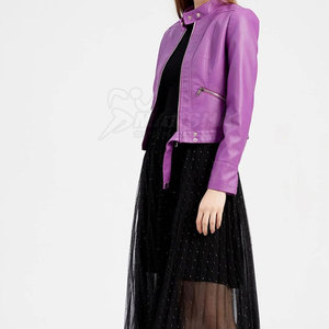 Último estilo al por mayor a prueba de viento chaqueta de cuero de las mujeres superventas impermeable chaqueta de cuero de las mujeres - Product Image 3