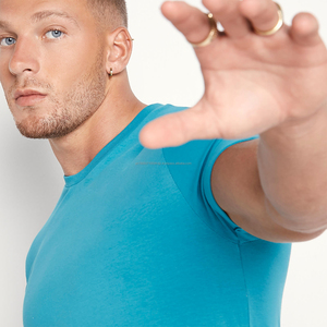 <b>Fit</b> <b>Cropped</b> Oversized <b>T</b>-<b>Shirt</b> Street Wear Plain <b>T</b> <b>Shirt</b> for Men Boxy Tee 100% Cotton Drop Shoulder - Product Image 2