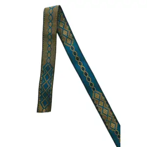 Best Selling Products Ribbon Jacquard Ribbon Custom 50 MM Multi Colorido Poliéster Webbing Estilo Étnico Patterned Jacquard Strap