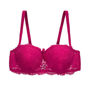 Reggiseno da Donna Comodo e Traspirante con Chiusura Frontale, Senza Ferretto, Alla Moda con Design Floreale in Pizzo, Effetto Push-Up, Realizzato in Poliammide - Product Image 3