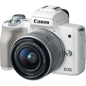 WiFi Digital ILC <b>Camera</b> EF-M 15-45mm Is STM Lens White Compact Mirrorless Digital <b>Camera</b> <b>for</b> Photography Video Featuring CMOS - Product Image 3