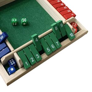 Juego de caja de cierre de 4 lados, número de tablero de madera, juguete de dados para beber, fiesta KTV | Juguetes y pasatiempos | Juegos de mesa y juegos tradicionales - Product Image 4