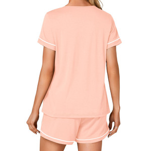 Tendance tenue été survêtement confortable facile à porter 100% coton cordon ceinture été survêtements - Product Image 2