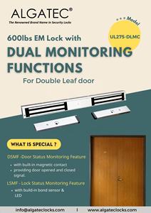 Algatec มาเลเซียการตรวจสอบพื้นผิวแม่เหล็กไฟฟ้าแบบยึดแม่เหล็กไฟฟ้าคู่ถังล็อคแบบคู่ - Product Image 2
