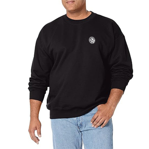 Sudadera con capucha de manga larga con cuello redondo y gofre liso para hombre Otoño Invierno nueva colección suelta hecha de poliéster/algodón Terry QST - Product Image 6