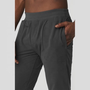 Wholesale Designed Elastic Mid Waistband Casual Rib Cuff Plain Active <b>Jogger</b> Sport Slim Fit 100% <b>Polyester</b> <b>Jogger</b> Pant Men - Product Image 4