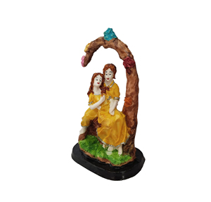 Statue de couple en résine de style moderne, faite à la main, artistique, pour table, cadeau de mariage, d'anniversaire pour elle, son mari, ou de fiançailles romantique - Product Image 1
