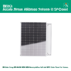 Panneau solaire monocristallin demi-cellule BIPV BR-M445W 460W-560W du groupe BR Solar pour les maisons - Product Image 2