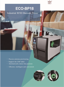 Impresora de Etiquetas RFID Industrial ECO-BP18 203dpi/300dpi, Compatible con Impresión Térmica Directa y Transferencia Térmica, Etiquetas UHF, Anti-Metal - Product Image 6
