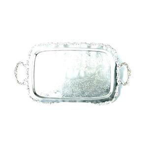 ขายส่งอุปกรณ์อบหรูหราถาดเสิร์ฟโลหะตกแต่งบ้านคุณภาพสูงทําด้วยมือการออกแบบที่ไม่ซ้ํากันปาร์ตี้ชุบนิกเกิล - Product Image 3