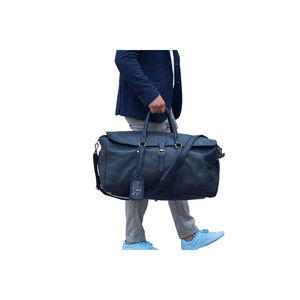 กระเป๋าหนังแท้ลายควายทั้งตัวใส่ได้ทั้งชายและหญิงทำด้วยมือสไตล์วินเทจมีซิปปิดสำหรับการเดินทางกีฬาส่วนบุคคลสำหรับ - Product Image 1