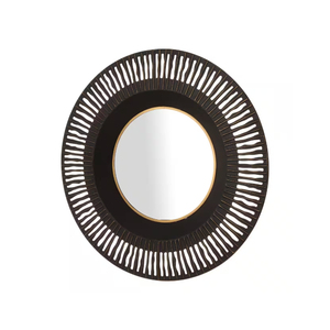 Direct Factory Price Modern <b>Gold</b> Metal Wall <b>Mirror</b> with Beaded Detailing Reasonably Priced Decorative Wall <b>Mirror</b> for Sale - Product Image 2