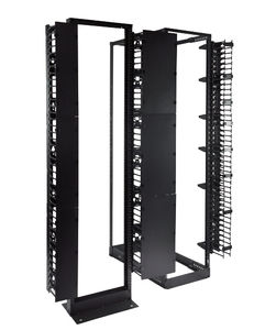 Gabinete de servidor de red de montaje en rack <span class=keywords><strong>Olastic</strong></span> de metal de 19 pulgadas Administrador de cableado Gestión de cables Vertical Instalado en 2 postes 4 postes - Product Image 2